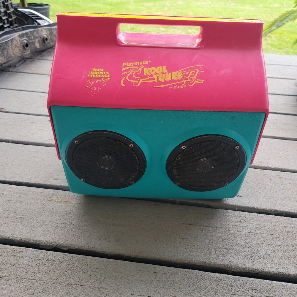 Igloo Kool Tunes Bluetooth Boombox Cooler 14Qt Playmate Speakers Portable Teal